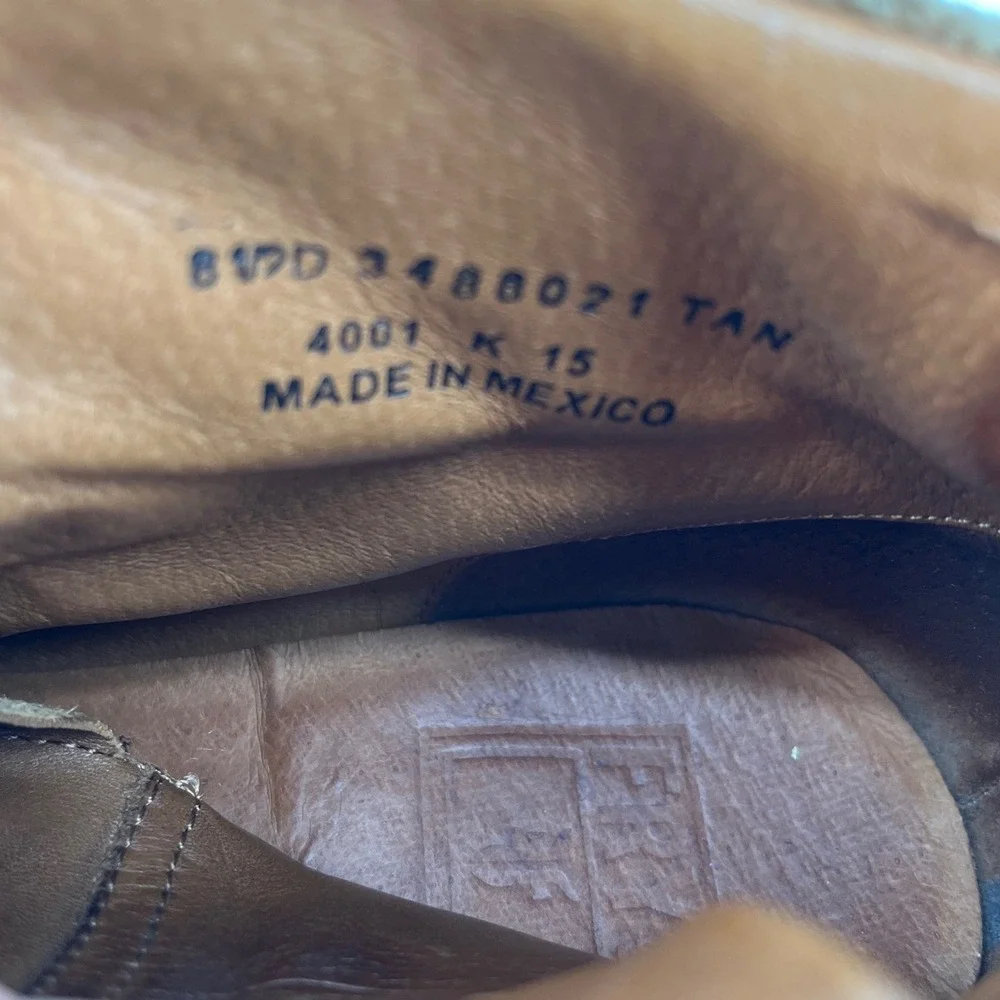Frye‎ Mountain Hiking Boots Mens 8.5 Tan Suede Vibram Gumlite 81120
